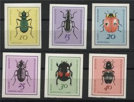 DDR, KÄFER / INSEKTEN UNGEZÄHNTER SATZ 1968, POSTFRISCH!