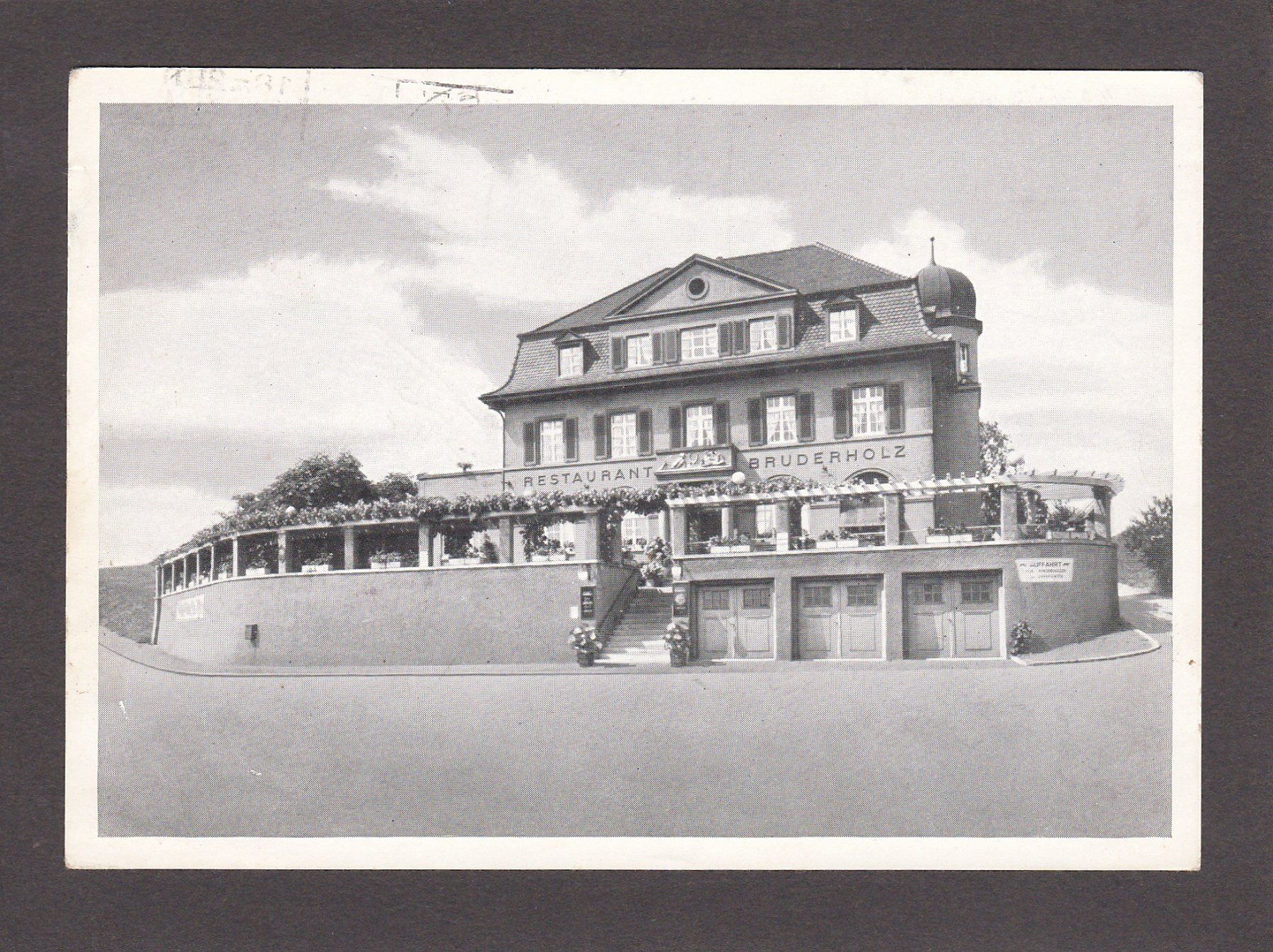 Cartoline postali: BASEL - Restaurant Bruderholz, 1939 – Usato da Reiden venduto da cinfis