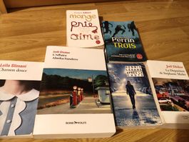 Lot de 6 romans français, divers auteurs, divers titres
