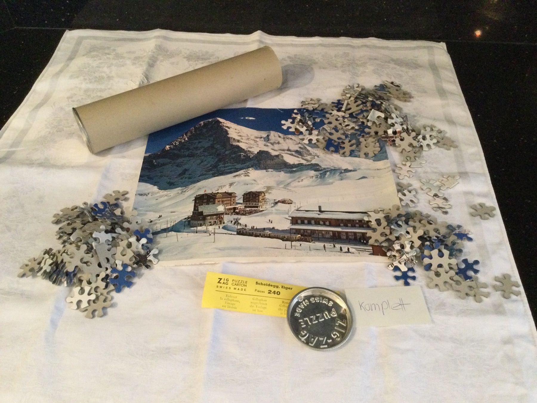 Puzzle: Puzzle Zig-Zag, Scheidegg, Eiger – Usato da Münchenbuchsee venduto da kruseli