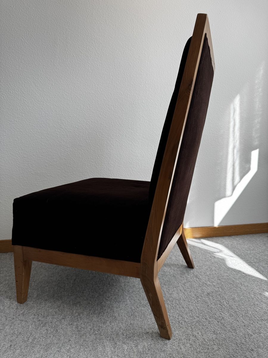 Poltrone: Sessel braun Samt Holz Rahmen – Usato da Zollikofen venduto da Comcast 3