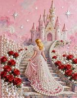 Diamond Painting Perlen Prinzessin und Ihr Schloss-1-Perlen-