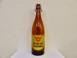 Bierflasche BIERE DU CARDINAL GLASHÜTTE ST. PREX 1962