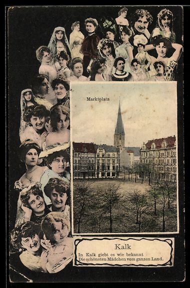 Cartoline postali: Grusskarten-AK Köln-Kalk, Blick auf den – Usato da Berlin venduto da bartko-reher