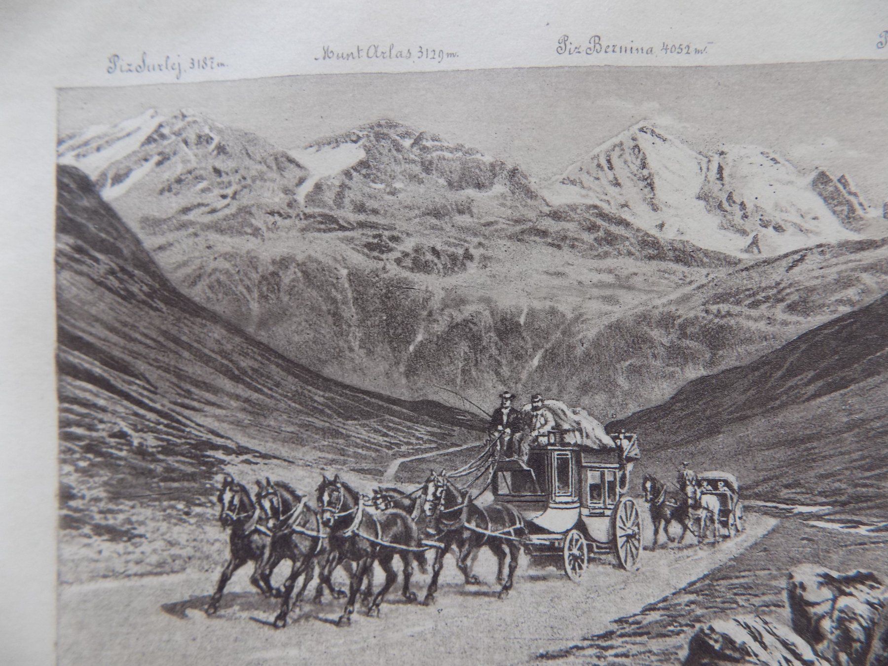 Gravures: Julierpass Engadin – D'occasion à Risch par Rischli15 4