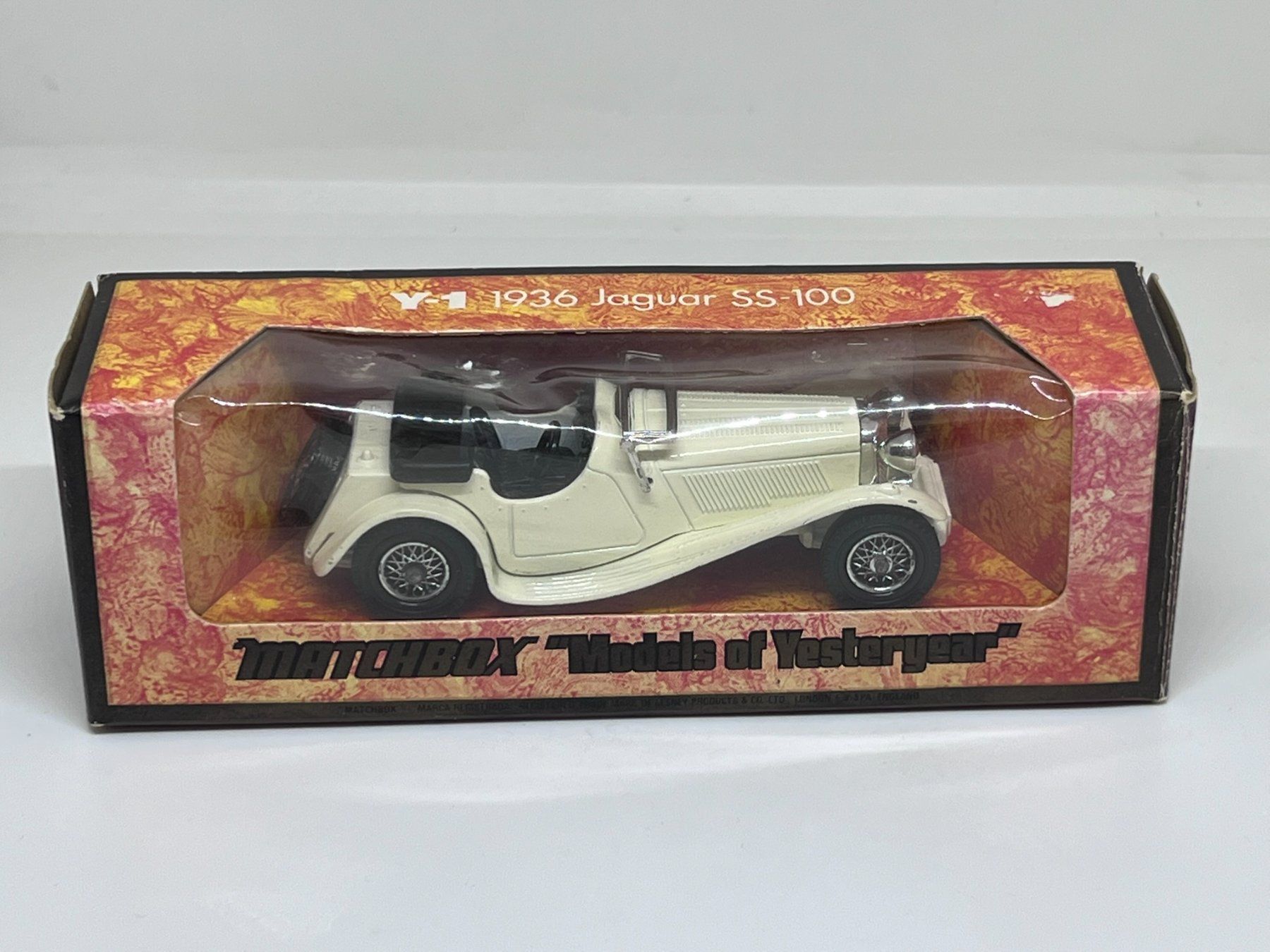 Matchbox Modellini d'auto: Matchbox Y-1 1936 Jaguar SS-100 – Nuovo e nell'imballaggio originale da Wildegg venduto da LaaBoutique