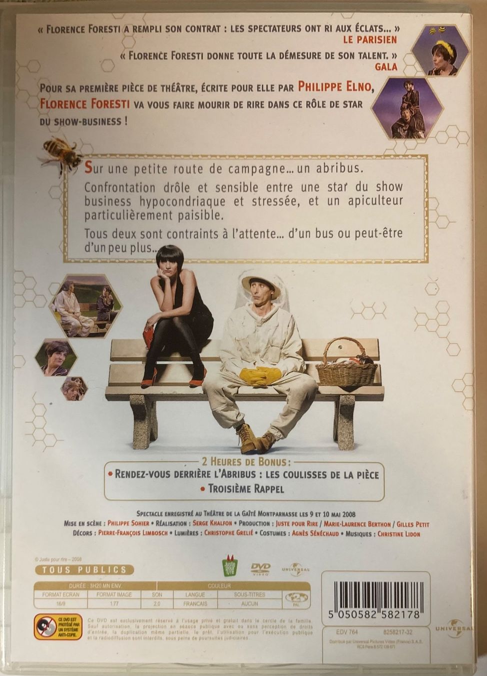Tutti i DVDs: PHILIPPE ELNO / FLORENCE FORESTI - L'ABRIBUS – Usato da Poliez-Pittet venduto da Newtown-Records 3