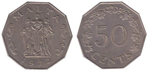 Tutti le monete: 50 Cent Malta 1972 – Usato da Kriens venduto da TSCH1