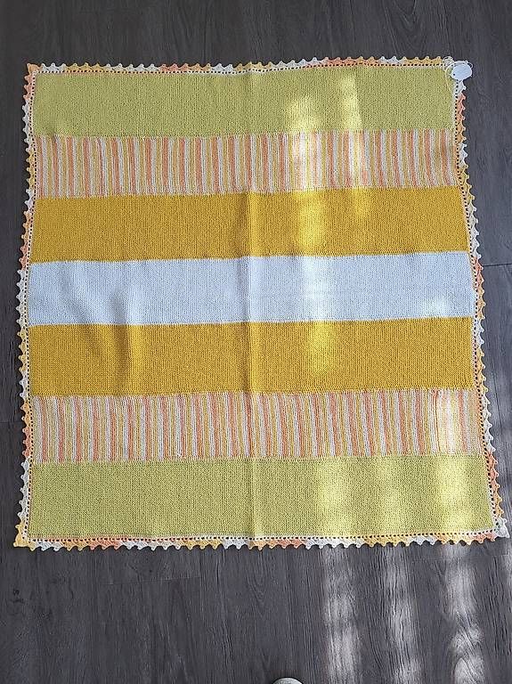 Coperte: Kinder-Decke handgestrickt – Usato da Andwil SG venduto da 3264walter