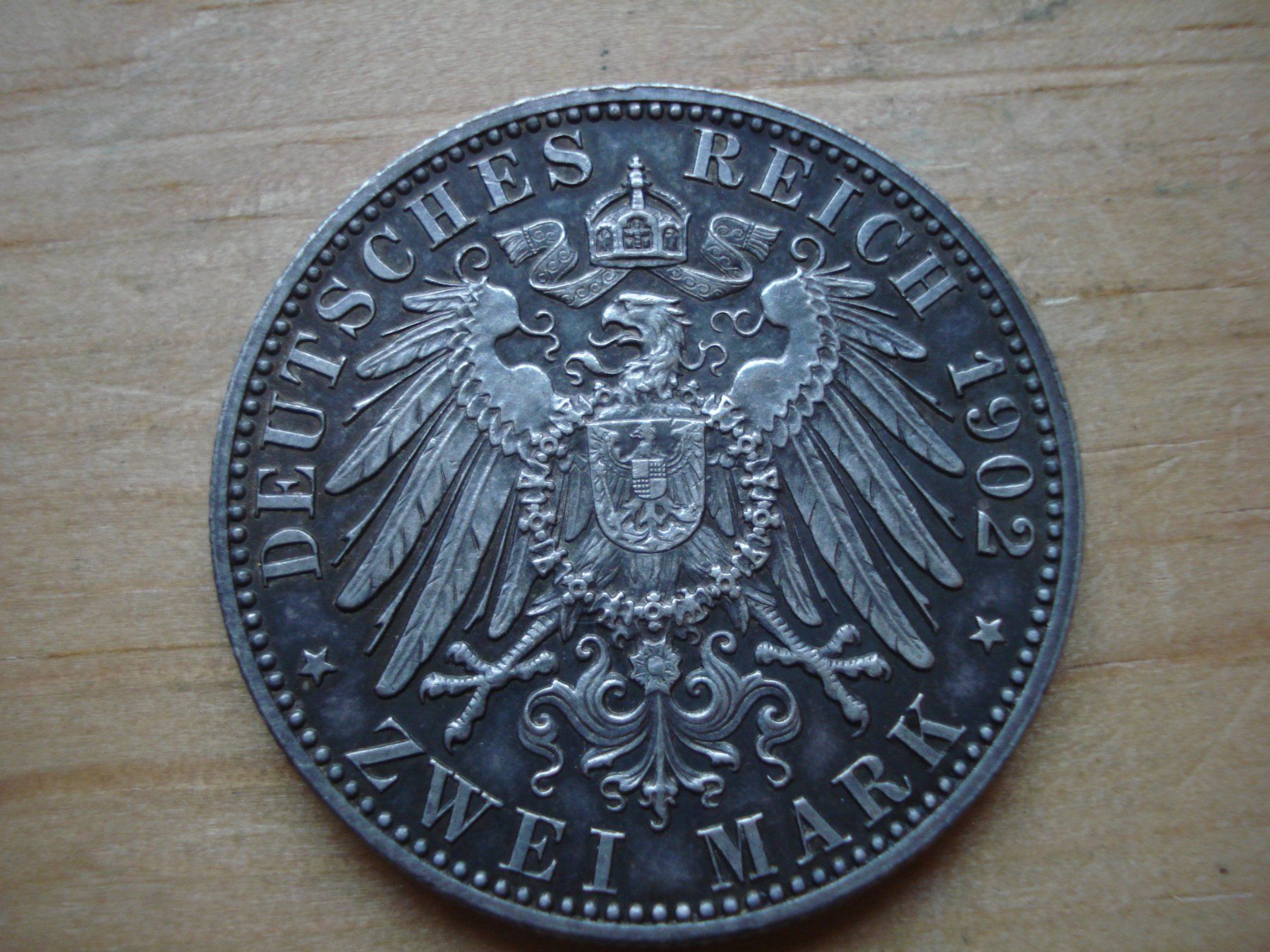Alle Münzen: (Silver) ZWEI MARK  50Th.  1902  TOP – Gebraucht aus Erlach von Net-Coins