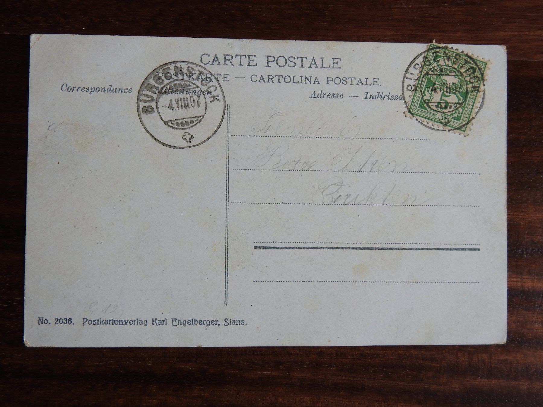 Cartoline postali: Bürgenstock, schöne AK ! – Usato da Rain venduto da 999-800-K 1