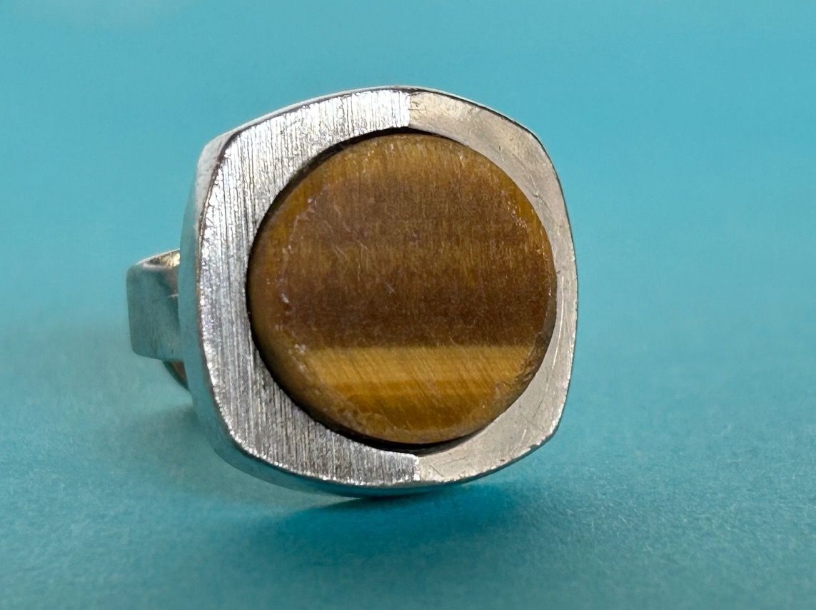 Bagues: Silberring Retro Tigerauge (50) – D'occasion à Dittingen par Bijoubelle