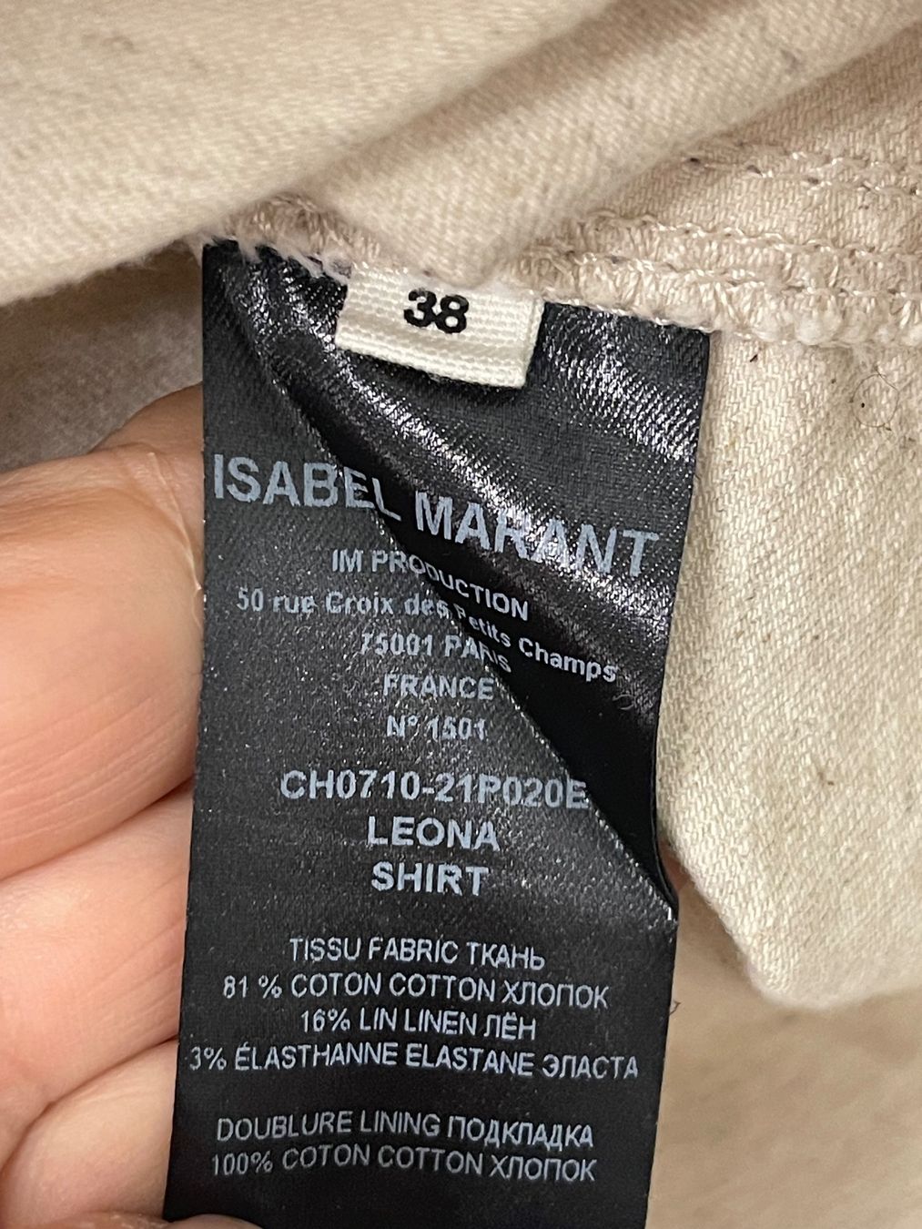 Isabel Marant Camicette: Isabel Marant Etoile Bluse Farbe hellbeige Grösse 38 – Usato da Nussbaumen AG venduto da normajeanbaker 5