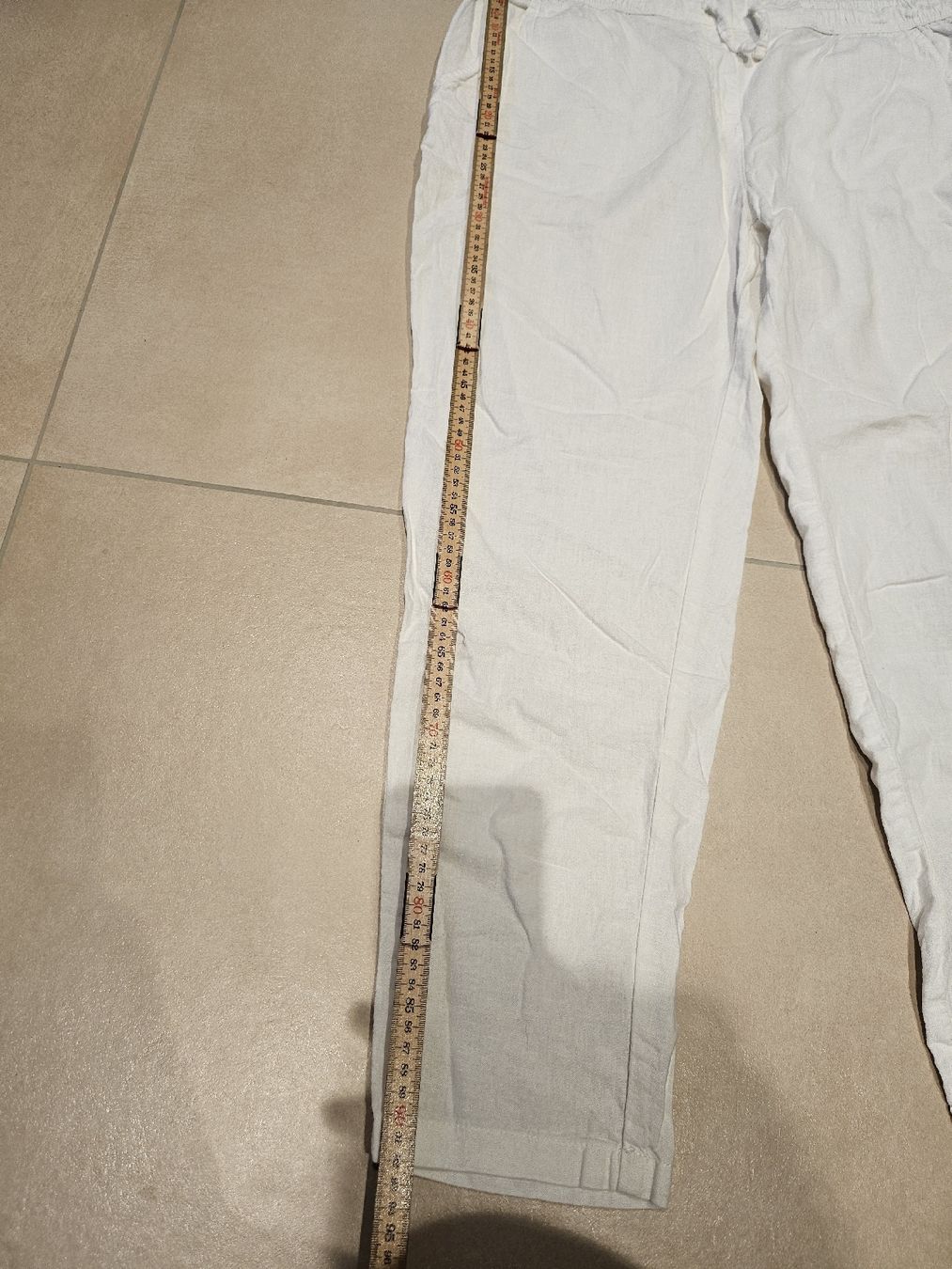 Pantaloni: Leinenhose weiss Bluemotion gr.44 neuwertig – Nuovo (secondo la descrizione) da Allschwil venduto da na.wi.90 4