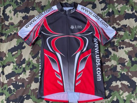 Vintage Y2k UBS Bike Jersey Sz L