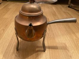 Antiker Kupfer Teekessel / Wasserkessel