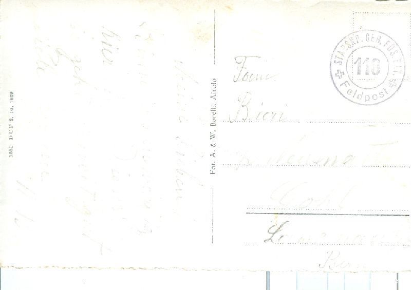 Cartoline postali: Faido + 1939 – Usato da Emmenbrücke venduto da teestube 1