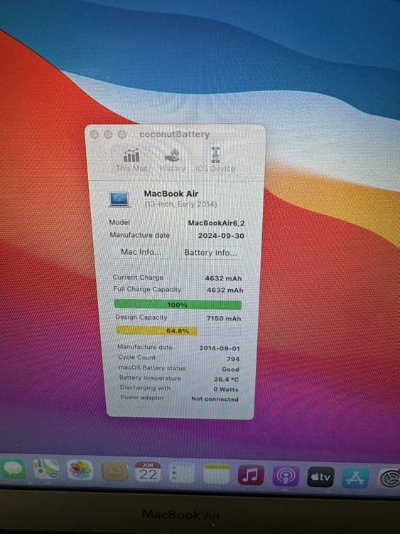 Apple Notebook: MacBook Air 13 Zoll – Usato da Adliswil venduto da Busys 2