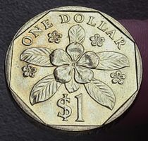 SINGAPUR 1 DOLLAR 1990