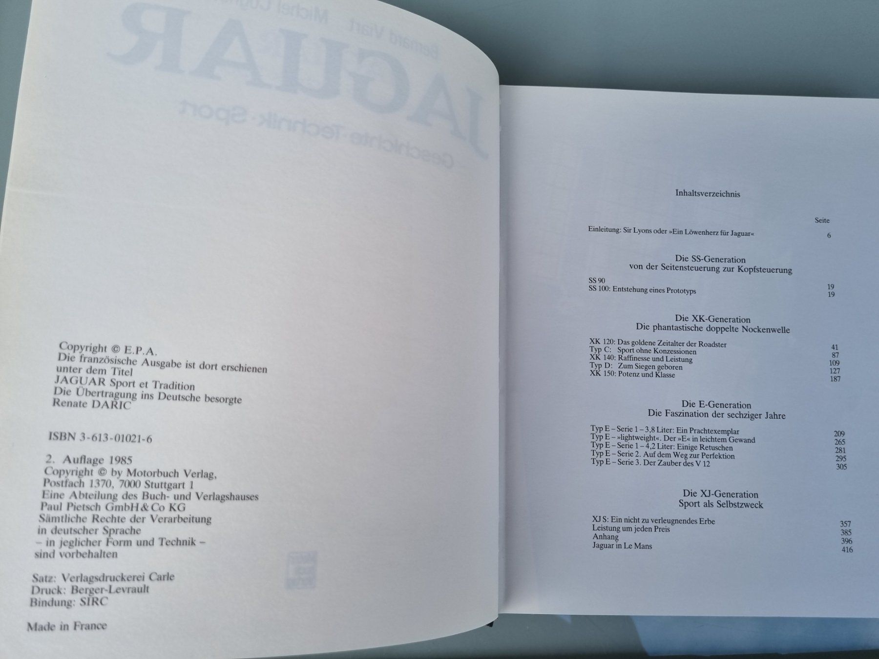 Libri: Jaguar: Geschichte-Technik-Sport Buch – Usato da Opfikon venduto da Diversamente 6