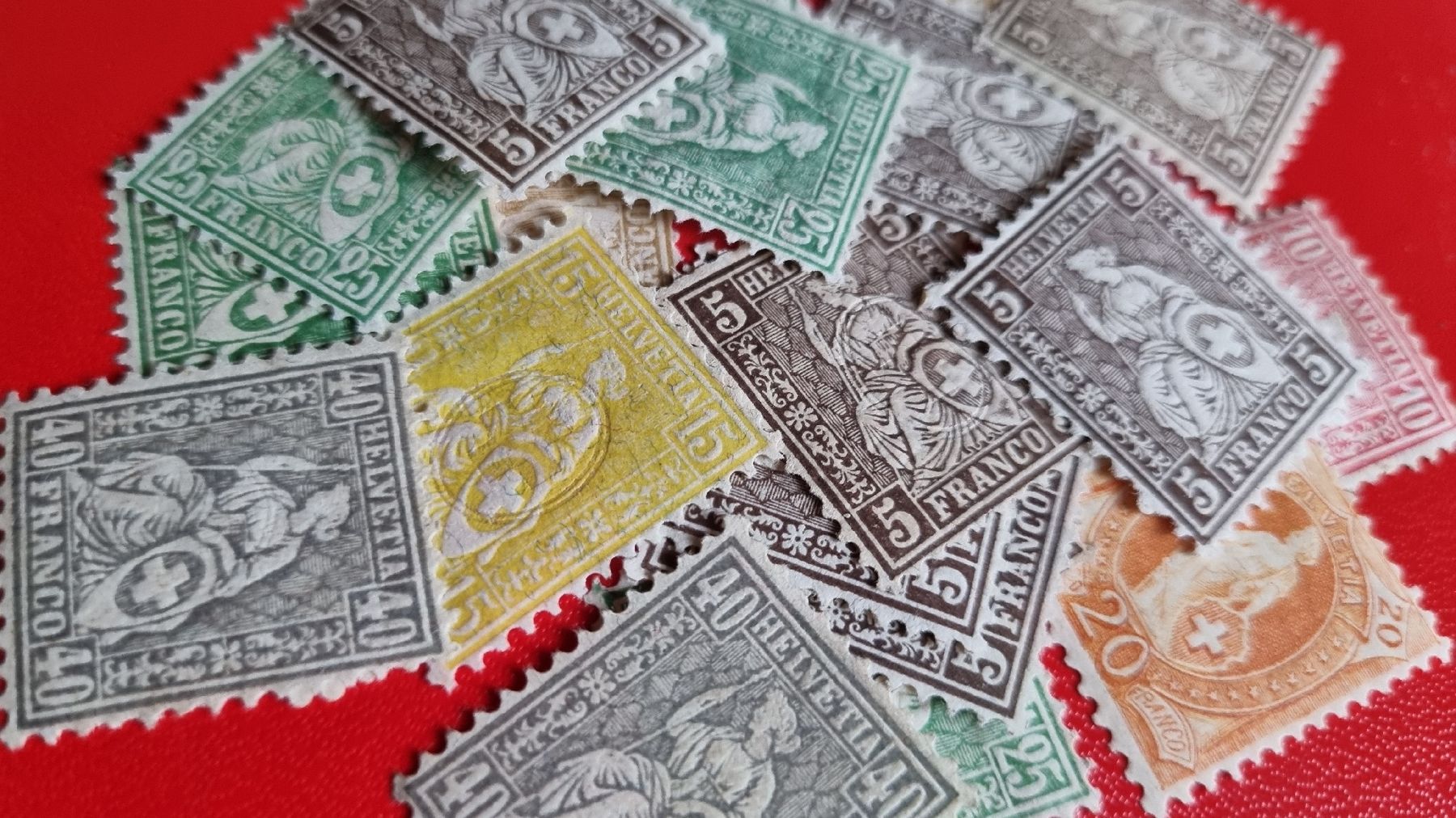Tutti i francobolli: SAMMLUNG: SITZENDE HELVETIA – Nuovo (secondo la descrizione) da Heimenschwand venduto da rog_p7h9 1