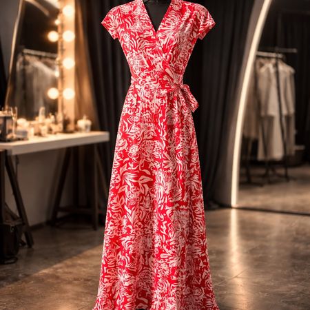Artlove robe longue rouge - neuve - taille 34