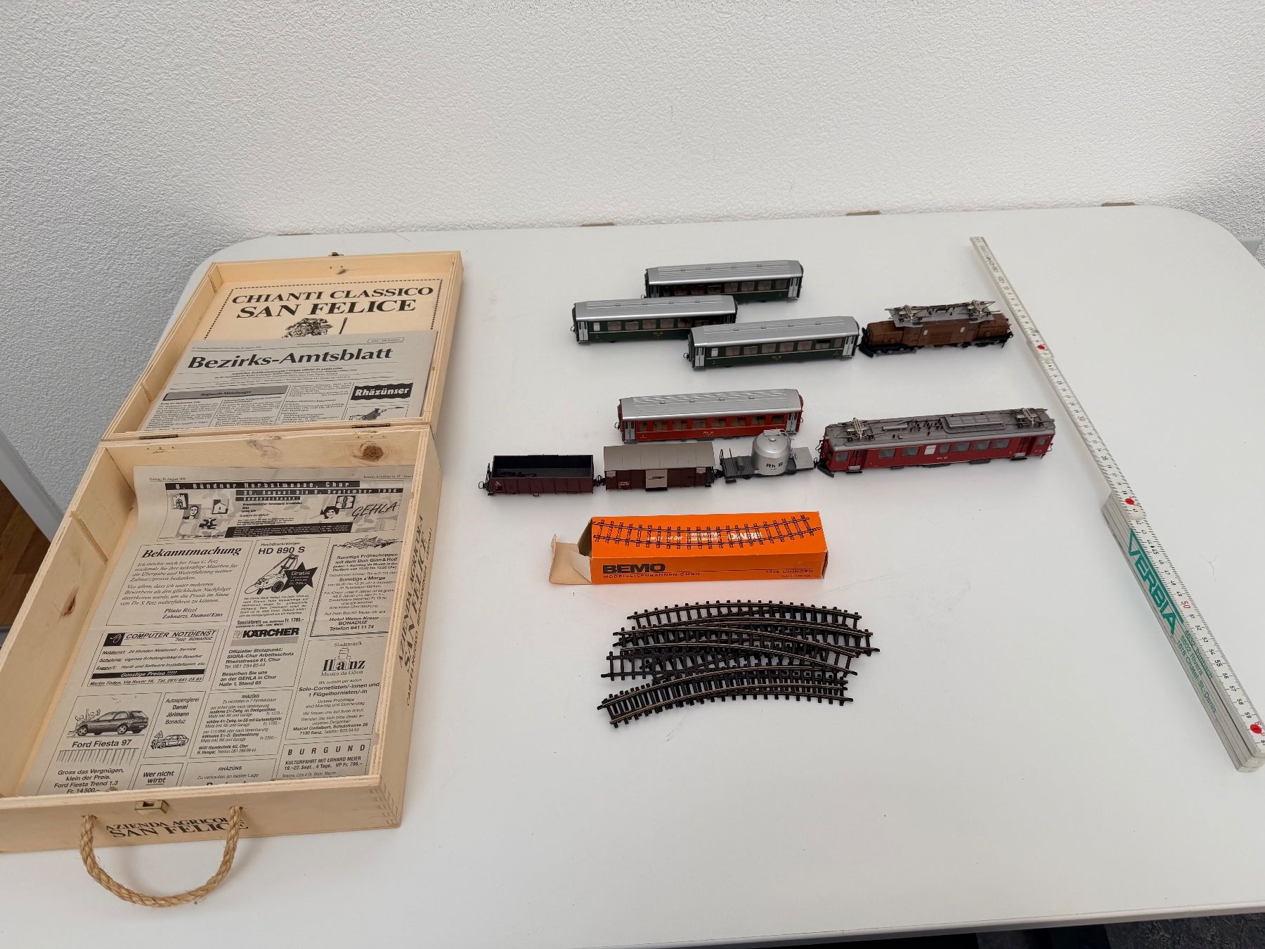 Bemo Modellini di ferrovie: BEMO HO Rhätische Bahn Set – Usato da Wettingen venduto da jo_walters
