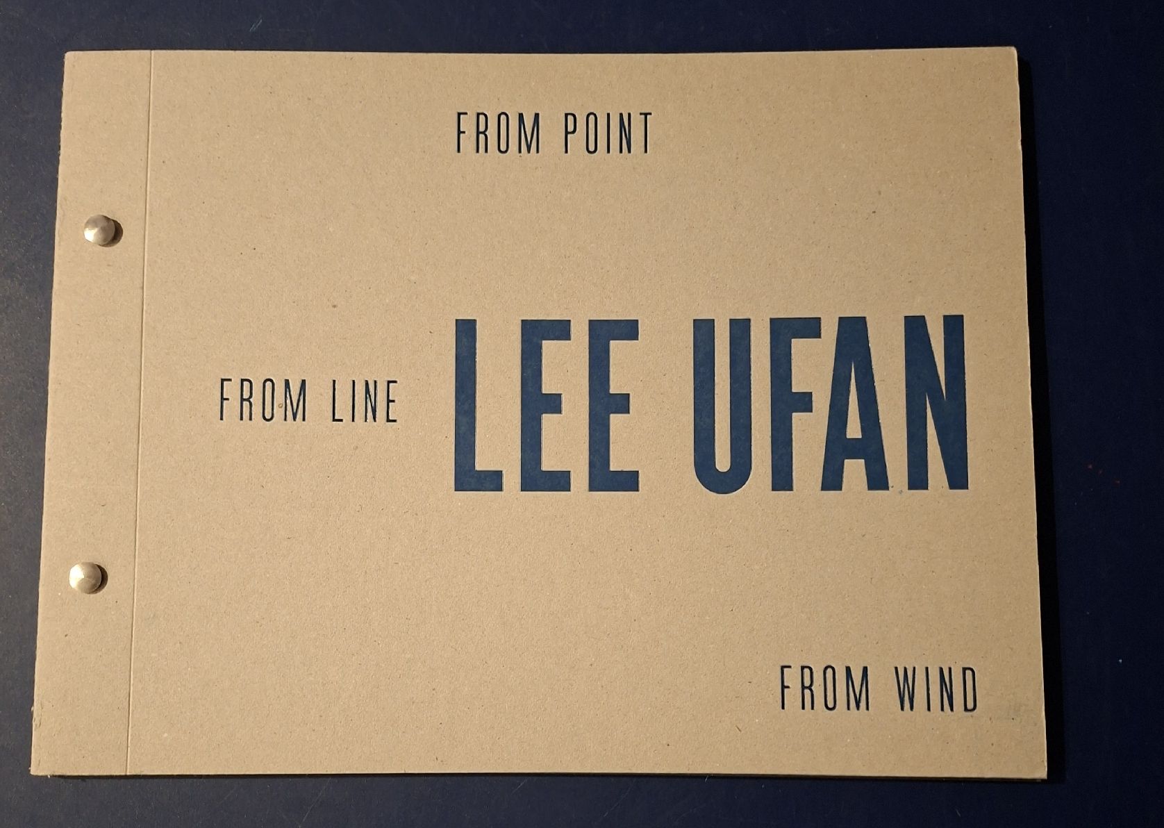 Bücher: Lee Ufan From Point From Line From Wind Pace London Buch – Neu (gemäss Beschreibung) aus Niederglatt ZH von Siegfried67