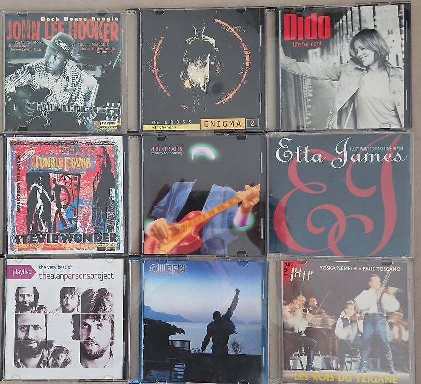 CD: Dire Straits, Queen, Stevie Wonder, Enigma ecc 9 CD – Usato da Locarno venduto da bru_st25