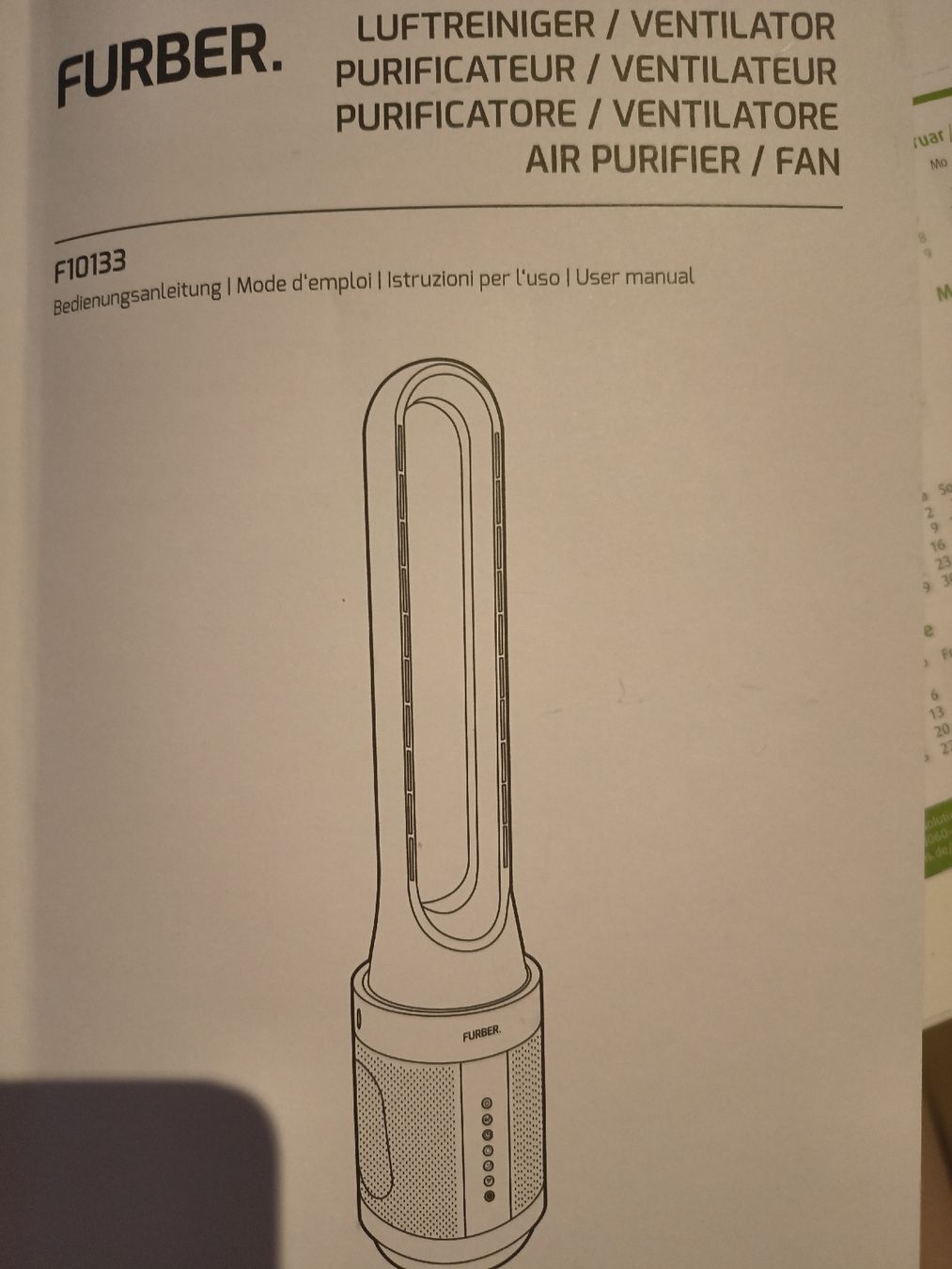 Ventilateurs: Furber Luftreiniger/Ventilator Arivento – Neuf (Voir description) à Wittenwil par bergmaensch 2