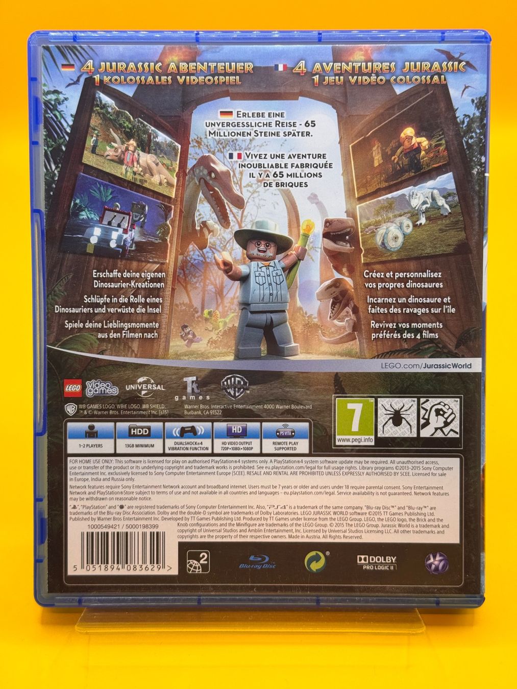 Sony Giochi: Lego Jurassic World PS4 Spiel – Usato da Oberwil b. Zug venduto da silver2024 1