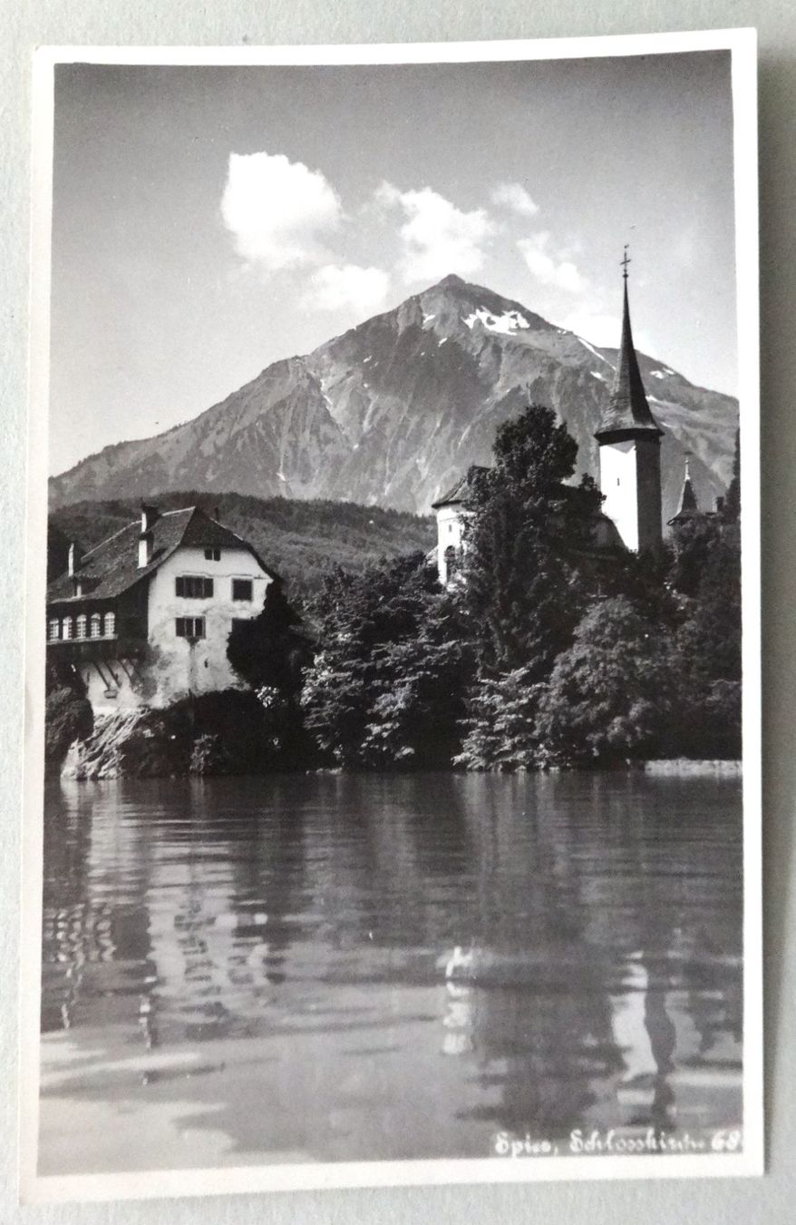 Ansichtskarten: Spiez, Schlosskirche – Gebraucht aus Fétigny von Billy2miny