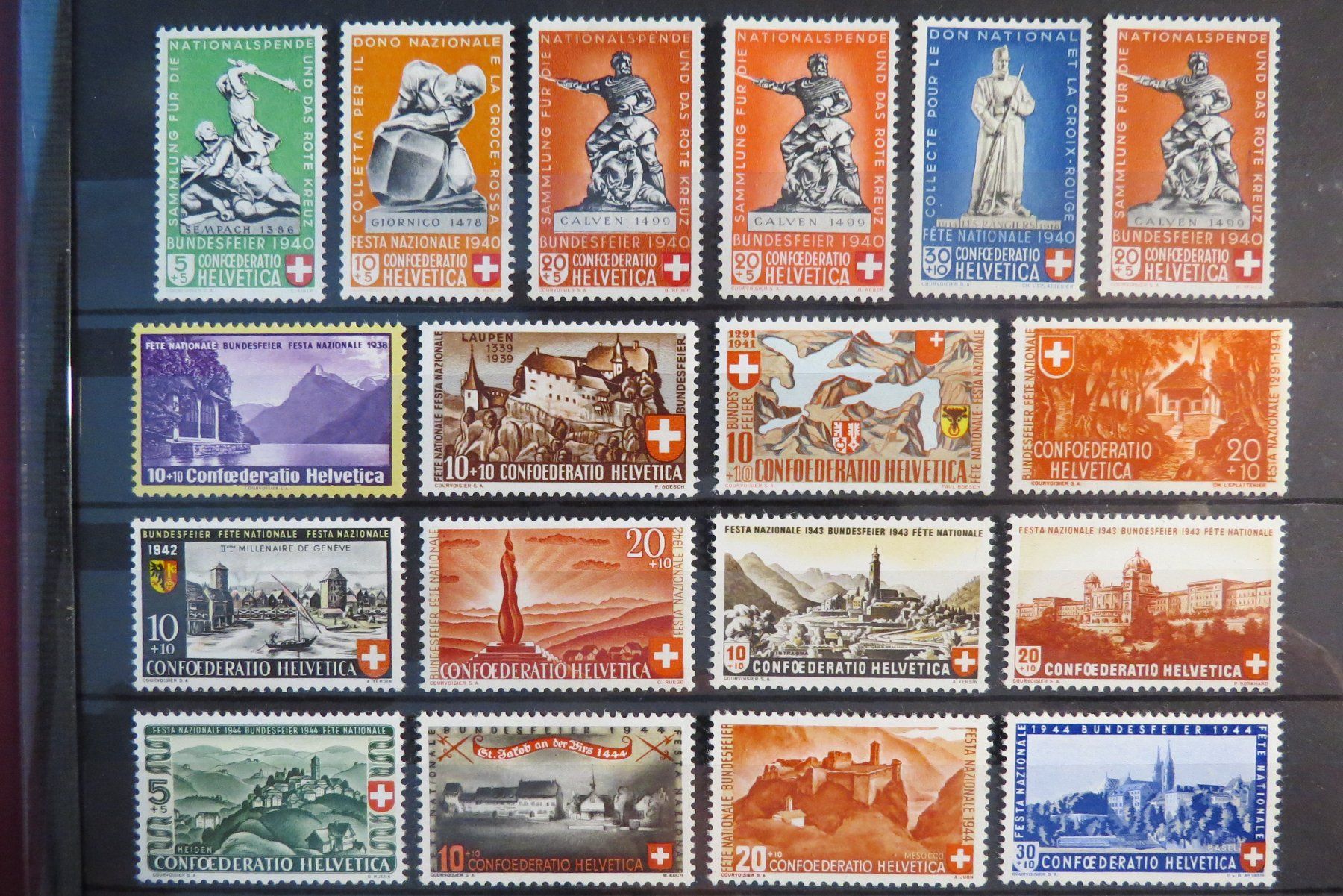 Tutti i francobolli: Sammlung Pro Patria 1938-1963 postfrisch ** kompett – Nuovo (secondo la descrizione) da Brunnen venduto da Kumari 4