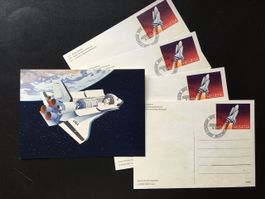 Ganzsache Space Shuttle LURABA 1981