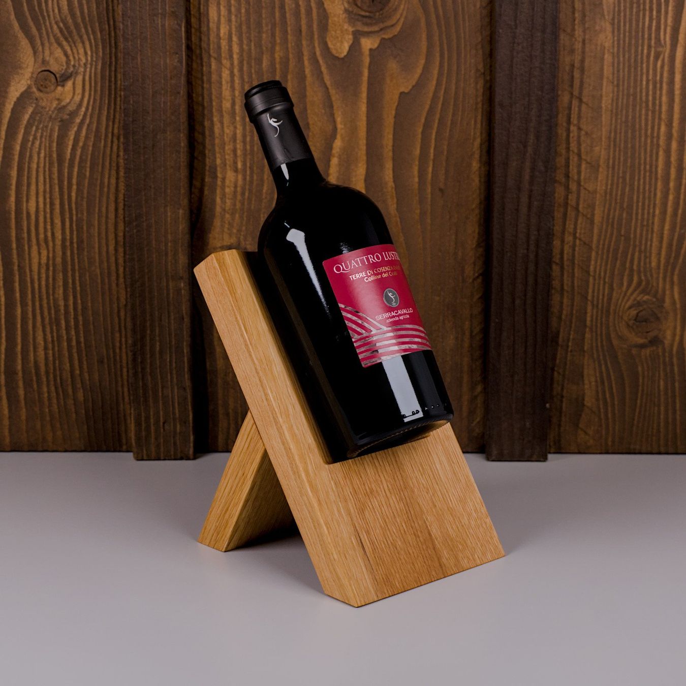 Altro in Decorazioni & Accessori: Weinhalter aus Eichenholz - klassisch geölt – Nuovo e nell'imballaggio originale da Hubersdorf venduto da HolzPart 4