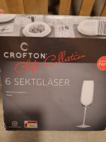Crofton Sektgläser Set, 6 Stück, neuwertig für Apéro🥂