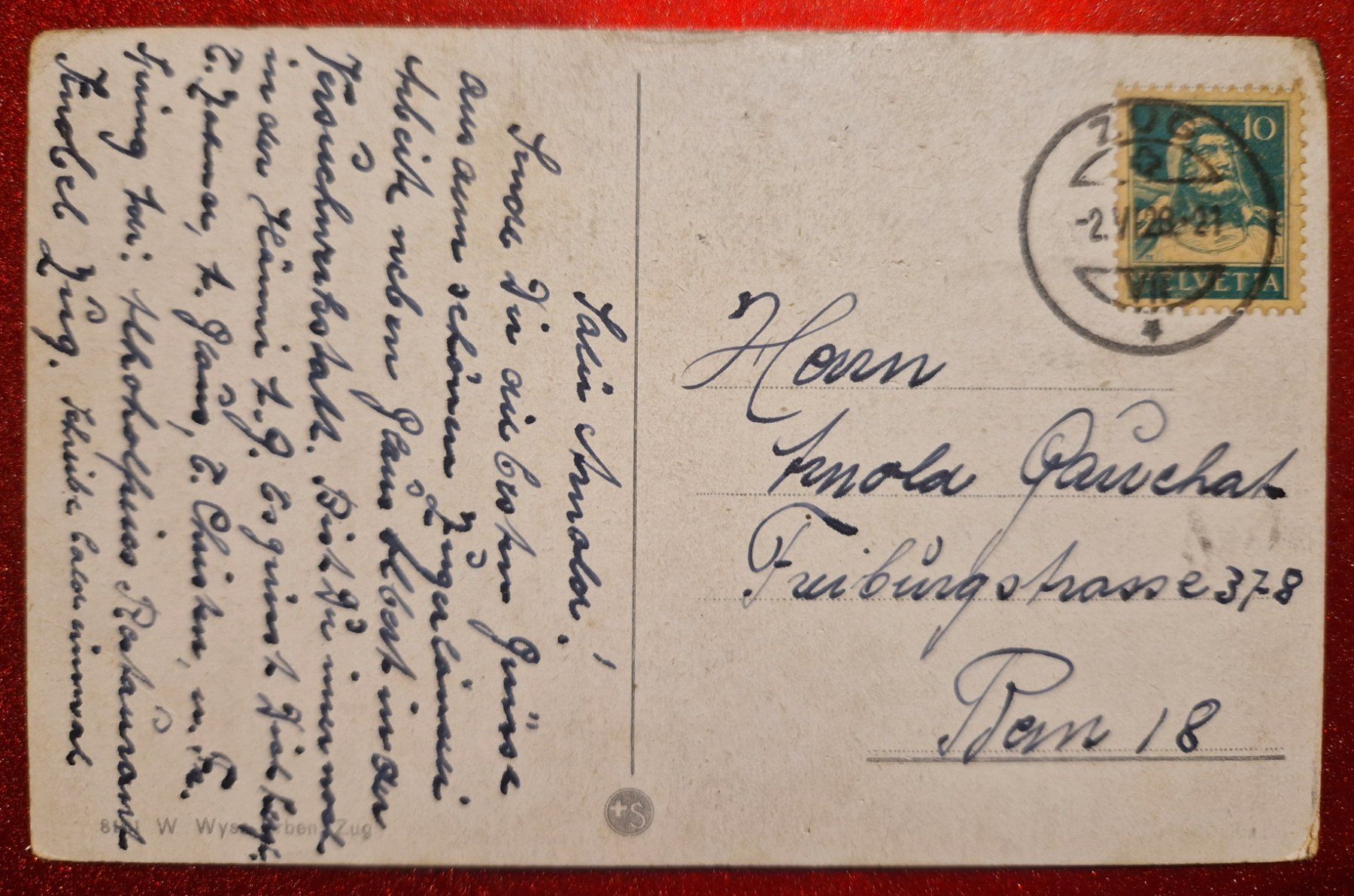 Cartoline postali: Zug mit Frühlingsblüten 1928 – Usato da Melchnau venduto da Arthurius 1