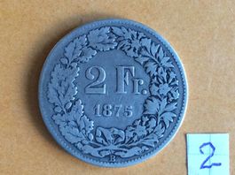 2 francs  1875  Rare