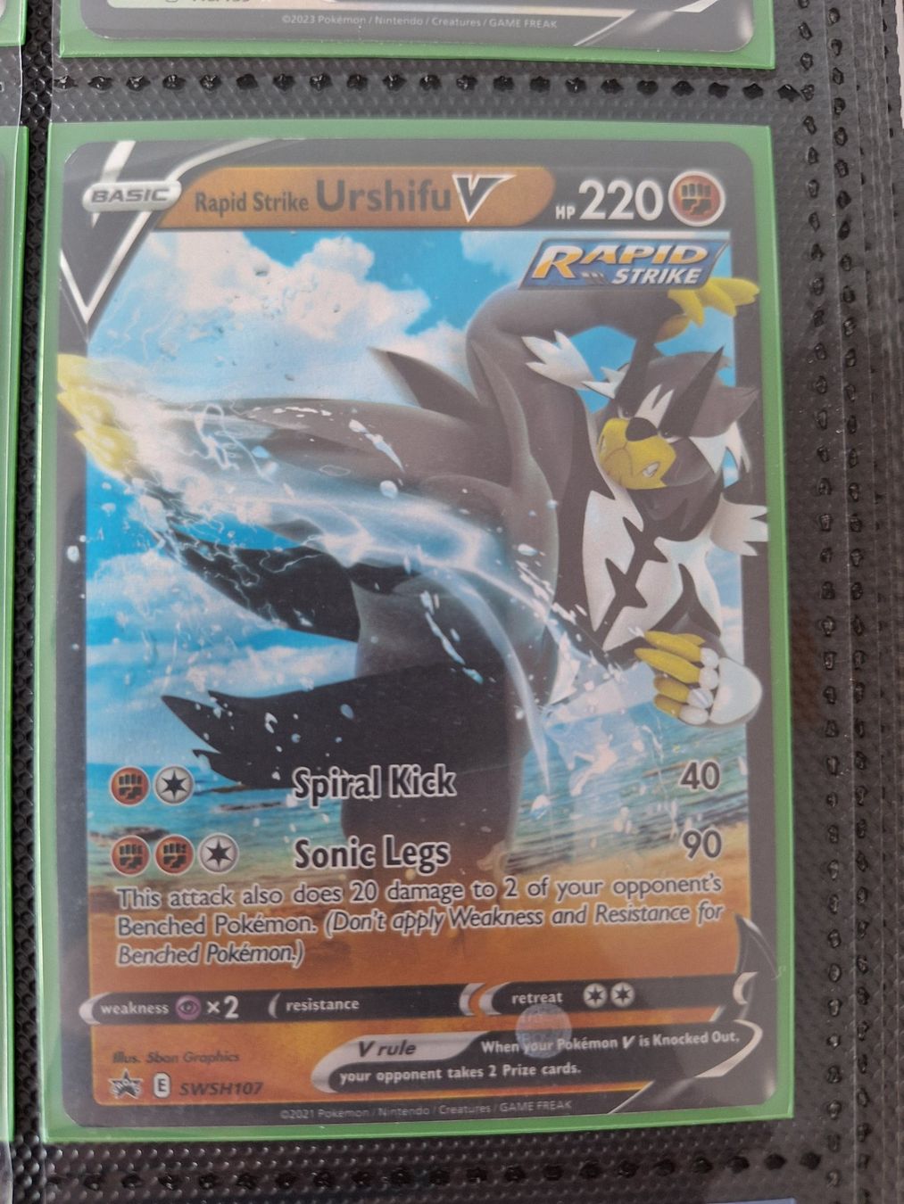 Pokémon Sammelbilder & Trading cards: Urshifu V – Gebraucht aus Altstätten SG von GGsGameshop