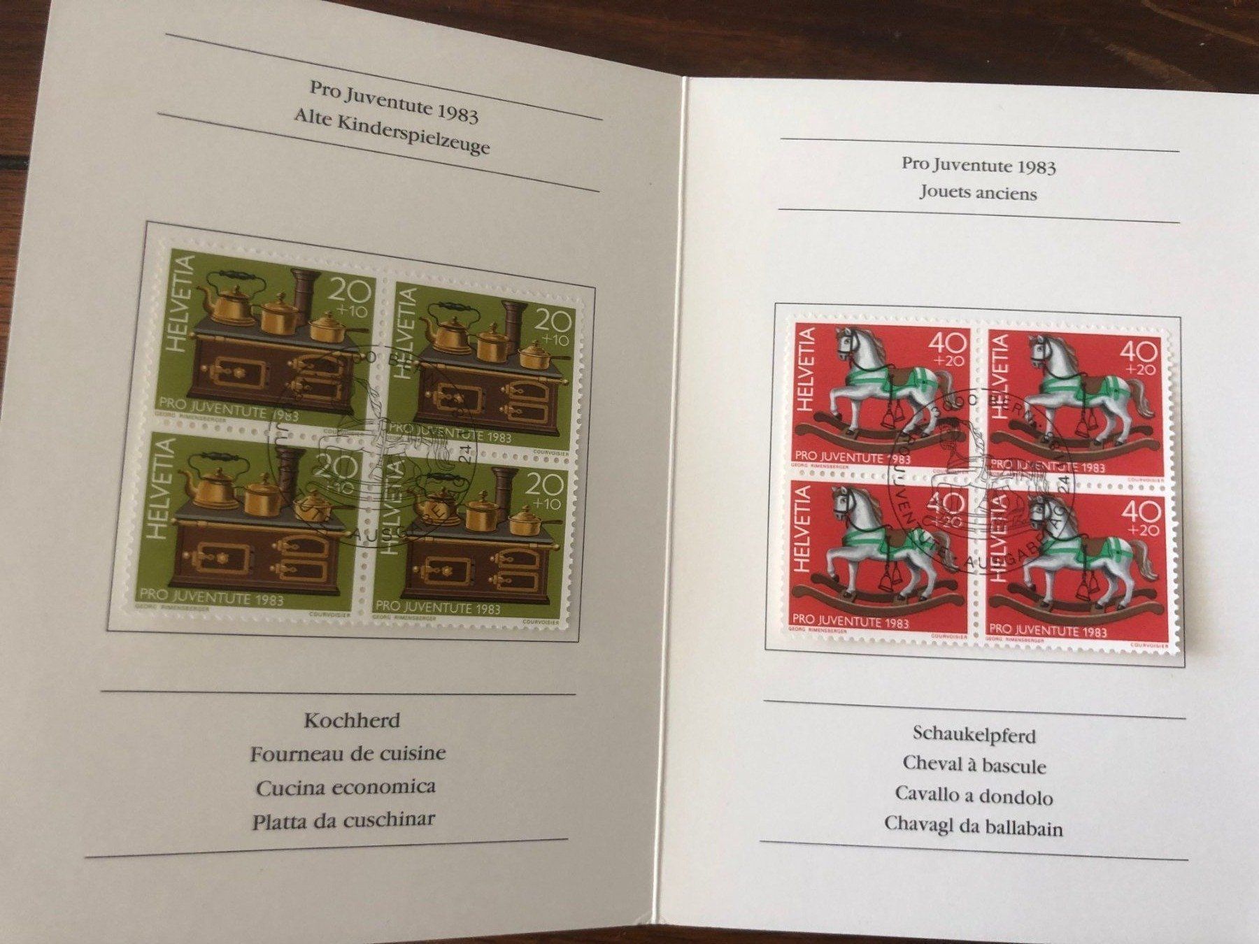 Tutti i francobolli: PTT-Heftli "Pro Juventute 1983" 24.11.83 Bern – Nuovo (secondo la descrizione) da Landquart venduto da interesse63 3