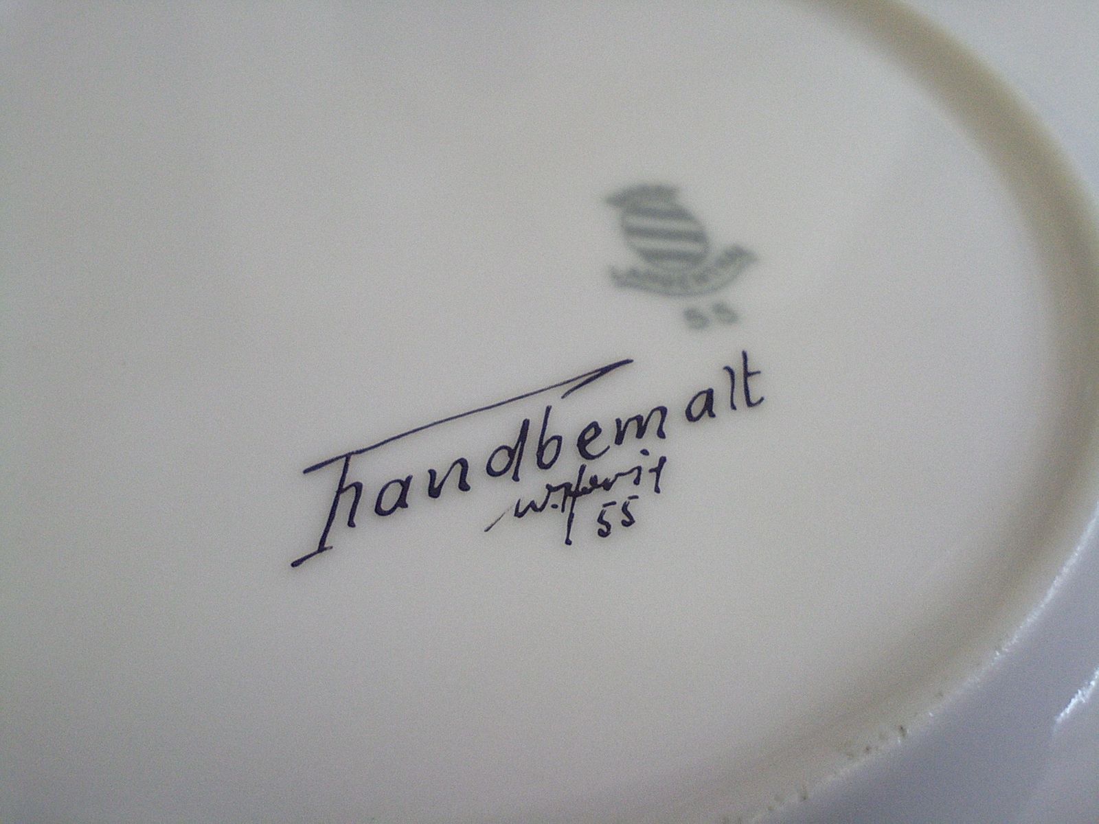 Servierplatten: 1955 Langenthal Handbemalt signiert - Servierteller - Platte – Gebraucht aus Reiden von Zofi-Brocki 5