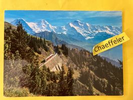 Schynige-Platte-Bahn. Eiger, Mönch und Jungfrau