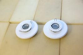 2x Deckenspot Abdeckungen, weiss - d:55mm