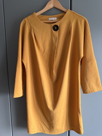 Dioxide Kleid senfgelb mit Knopf guter Zustand