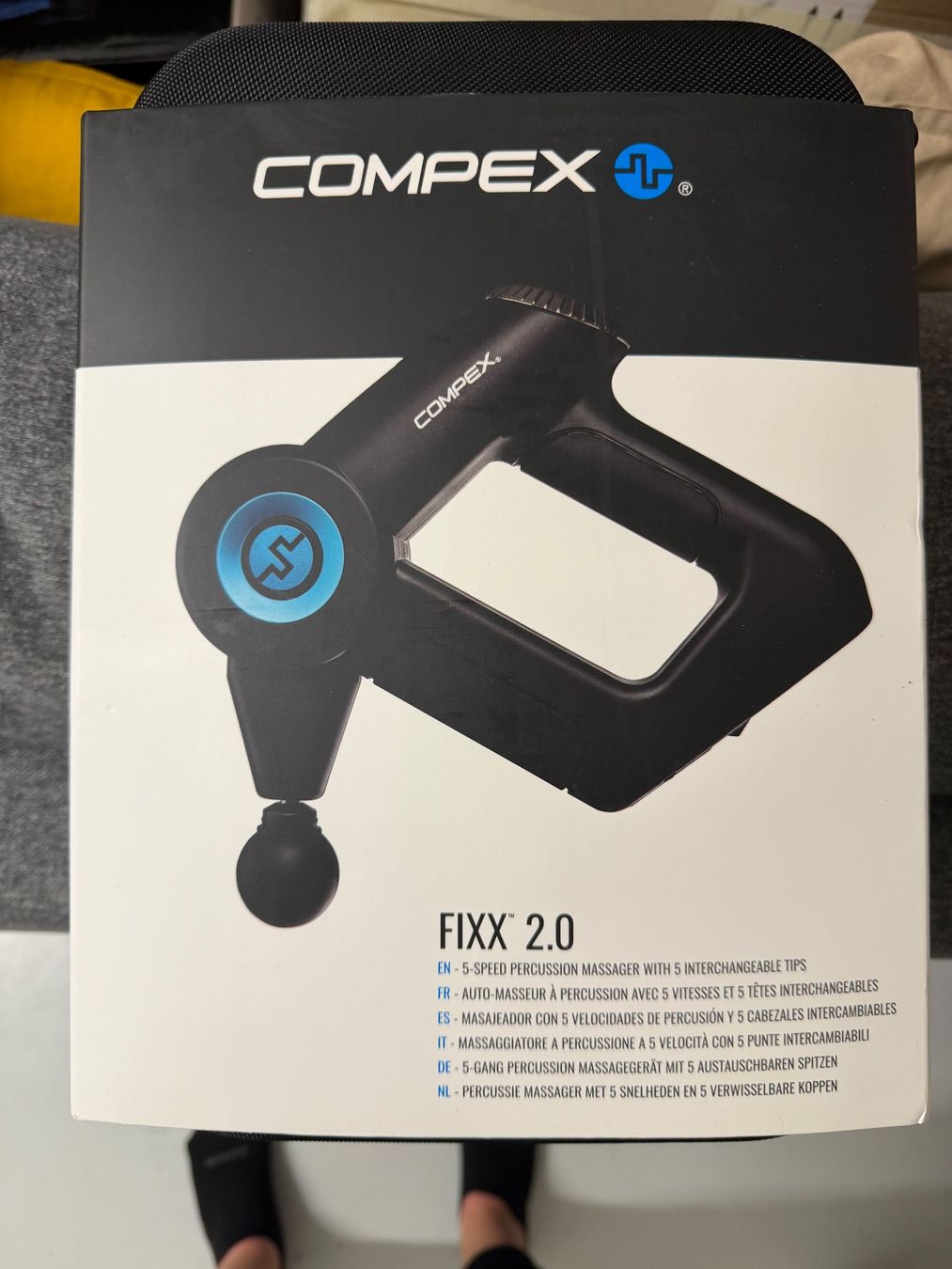 Dispositivi per massaggi: Compex FIXX 2.0 Massagepistole mit 5 Aufsätzen neu – Nuovo e nell'imballaggio originale da Feldbrunnen venduto da anj_xw86