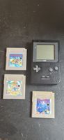 Gameboy Pocket schwarz + 3 Spiele
