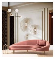Designer Sofa aus Samt NEU rosa