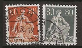 CH140z - Helvetia épée 140z-141z  obl.