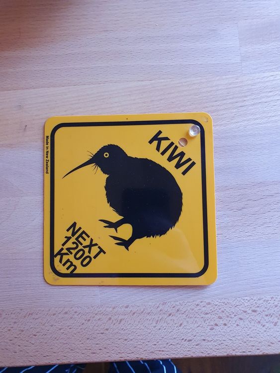 Adesivo Bumper The Kiwi Nuova Zelanda – 160x120 Mm – Colore Nero, Resistente Ai Raggi UV