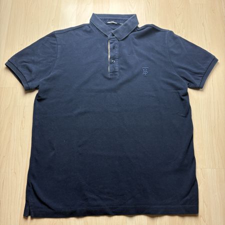 Burberry Navy Poloshirt(M)|Vintage|Y2K